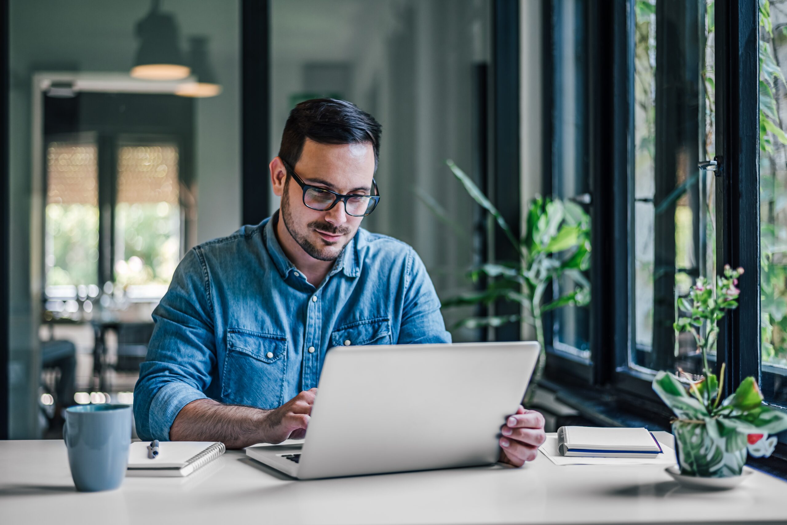 man seeking jobs in marketing